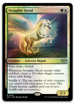 Seraphic Steed #232 (Foil) (NM) Thunder Junction OTJ Magic MTG - Image 1