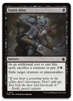 Eaten Alive #172 (NM) Foundations FDN Magic MTG - Image 1