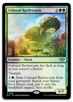 Colossal Rattlewurm #159 (Foil) (NM) Thunder Junction OTJ Magic MTG - Image 1