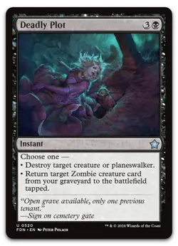 Deadly Plot #520 (NM) Foundations FDN Magic MTG - Image 1