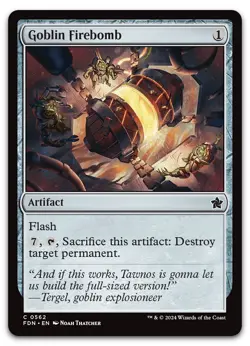 Goblin Firebomb #562 (NM) Foundations FDN Magic MTG - Image 1
