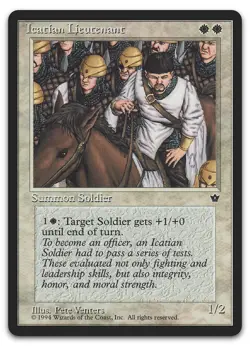 Icatian Lieutenant (NM) Fallen Empires FEM Magic MTG - Image 1