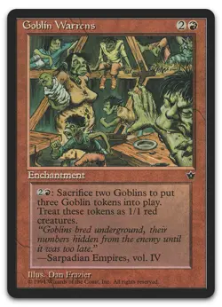 Goblin Warrens (NM) Fallen Empires FEM Magic MTG - Image 1
