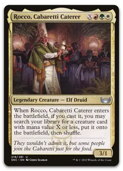 Rocco, Cabaretti Caterer #218 (NM) Streets New Capenna SNC Magic MTG - Image 1