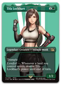 Tifa Lockhart (Borderless) #391 (NM) Final Fantasy FIN Magic MTG - Image 1