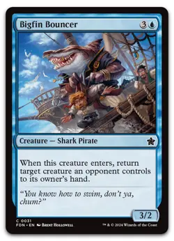 Bigfin Bouncer #31 (NM) Foundations FDN Magic MTG - Image 1
