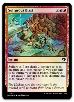Sulfurous Blast #262 (Foil) (NM) Commander Masters CMM Magic MTG - Image 1