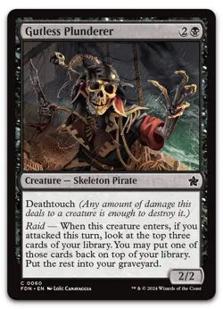 Gutless Plunderer #60 (NM) Foundations FDN Magic MTG - Image 1
