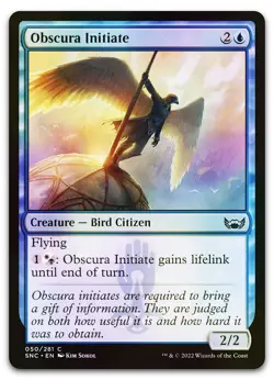 Obscura Initiate #50 (Foil) (NM) Streets New Capenna SNC Magic MTG - Image 1
