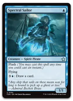 Spectral Sailor #164 (NM) Foundations FDN Magic MTG - Image 1