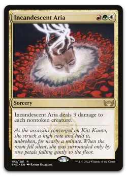 Incandescent Aria #192 (NM) Streets New Capenna SNC Magic MTG - Image 1