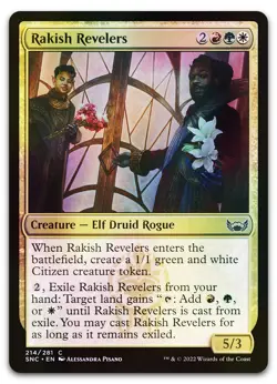 Rakish Revelers #214 (Foil) (NM) Streets New Capenna SNC Magic MTG - Image 1