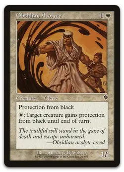 Obsidian Acolyte #22 (NM) Invasion INV Magic MTG - Image 1