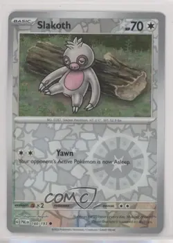 Slakoth Reverse Foil Pokemon Scarlet & Violet Paldea Evolved SV02 #160 - Image 1