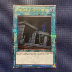 RA02-EN056 Preparation of Rites : Quarter Century Secret Rare 1st Edition YuGiOh - Image 1