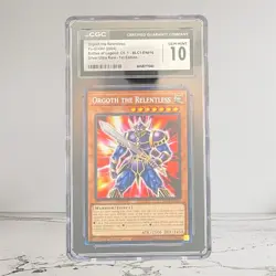 CGC 10 - Orgoth The Relentless BLC1 Silver Ultra Rare 1st Ed. Yugioh! - Image 1