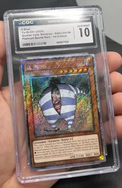 CGC 10 - Il Blud RA03 Platinum Secret Rare 1st Ed. Yugioh! - Image 2