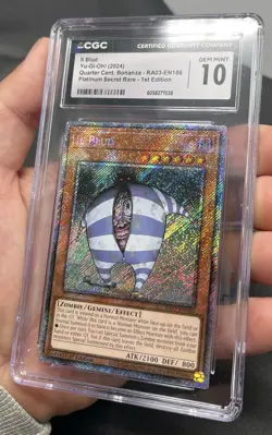 CGC 10 - Il Blud RA03 Platinum Secret Rare 1st Ed. Yugioh! - Image 3