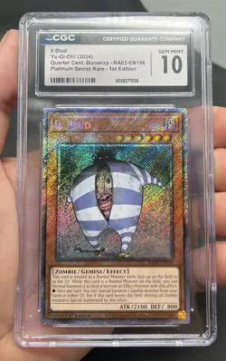 CGC 10 - Il Blud RA03 Platinum Secret Rare 1st Ed. Yugioh! - Image 4