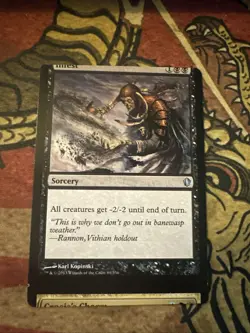 Mtg Magic Infest Commander 2014 Misprint Error Miscut Card - Image 1