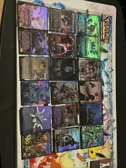 Final Fantasy Magic The Gathering Borderless Foil Uncommon Lot 18x Cards N/M - Image 1