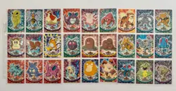 Pokemon 1999 Topps TV Animation Edition 27 Cards Blue Label No Duplicates - Image 1