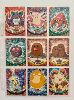 Pokemon 1999 Topps TV Animation Edition 27 Cards Blue Label No Duplicates - Image 5