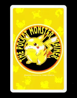 Pokemon OMASTAR Japanese YELLOW Pikachu Deck 6 of Hearts POKER Card #139 - MINT - Image 2