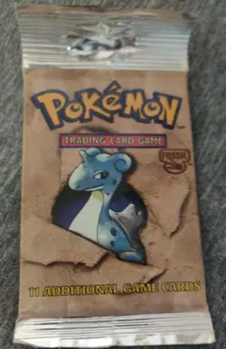 Pokemon Trading Card Game Booster Pack Fossil Set Zapdos Art - WOTC 1999 NEW - Image 5
