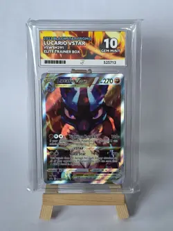 ACE 10 Lucario VSTAR SWSH291 Promo Graded Pokemon Card Gem Mint - Image 1