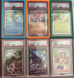 📦 Pokemon PSA 8-9 & CGC Graded Card Lot + BONUS 6 Factory-Sealed Booster Packs - Image 2