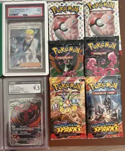 📦 Pokemon PSA 8-9 & CGC Graded Card Lot + BONUS 6 Factory-Sealed Booster Packs - Image 3