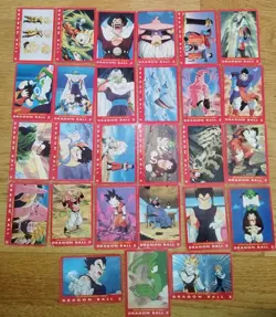 Lot 27 Carte Dragon Ball Z Serie Part 4 card DBZ Panini Rouge red Rossa - Image 1