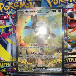 Pokemon Black Bolt Meloetta EX 167/086 Special Illustration Rare Card - Image 3