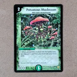 Duel Masters DM-01 Base Set Poisonous Mucrhsoom 102/110 Uncommon Card 2004 - Image 1