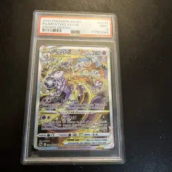 Pokemon Card Mewtwo VSTAR Crown Zenith Alternative Art #GG44 PSA 9. GG44 - Image 1