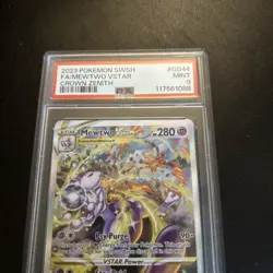 Pokemon Card Mewtwo VSTAR Crown Zenith Alternative Art #GG44 PSA 9. GG44 - Image 3