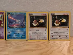 Pokemon TCG Team Rocket Bundle X5 Cards Dark Golduck, Eevee, Abra, Ekans Pokemon - Image 2