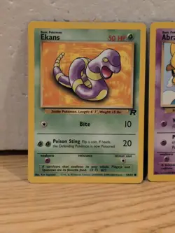 Pokemon TCG Team Rocket Bundle X5 Cards Dark Golduck, Eevee, Abra, Ekans Pokemon - Image 4