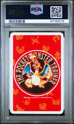 1996 POKEMON RED VERSION PLAYING CARDS KING OF CLUBS #059 ARCANINE PSA 9 - Image 2