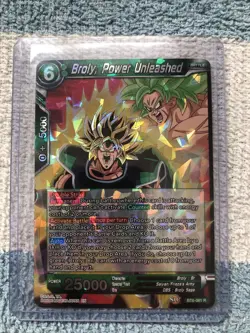 Broly Power Unleashed BT6-061 R Dragonball Super Card Game Shiny Foil - Image 1