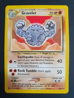Graveler 30/64 - Neo Revelation Set - Pokemon Card - Excellent Condition - Image 1