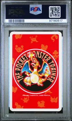 1996 POKEMON RED VERSION PLAYING CARDS 9 OF CLUBS #054 PSYDUCK PSA 10 - Image 2