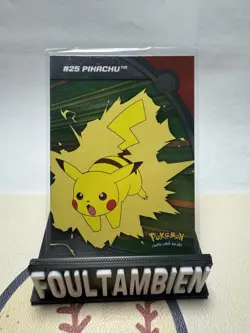 Pokemon Topps Heroes And Villains Foil Card Pikachu HV6 - Image 1