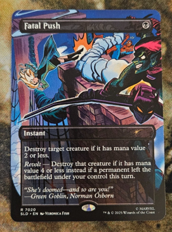 MTG Spider-Man FATAL PUSH 7020 Secret Lair Drop Bonus Card NM Non-Foil - Image 1