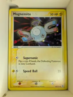Pokemon Magnemite EX Card 68/112 FireRed & LeafGreen Reverse Holo - Image 1