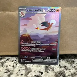 Pokemon TCG Charizard EX Card 199/165 Sir Scarlet & Violet 151 English NM - Image 3
