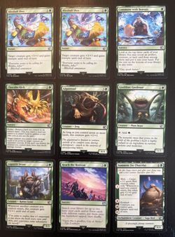MTG Magic: The Gathering x Final Fantasy - Bulk - Common Green - 15 card lot NM - Image 3