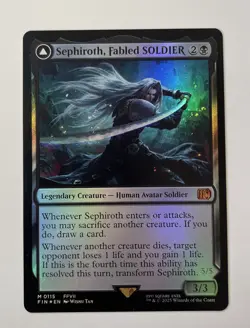 Magic: The Gathering Creature Sephiroth, Fabled Soldier Mythic Foil - Image 1