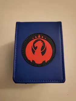 Ultra Pro Blue Dragon Deck Box with Red Emblem - Image 1